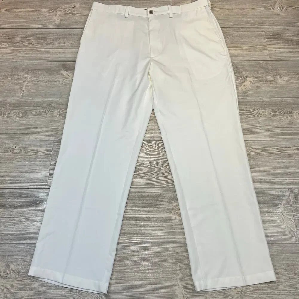 Haggar | Cool 18 Pro Classic Fit Dress Pants White 40x32 NWT